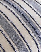 Heritage Linear Woven Cushion Covers - Twin-Pack - Indigo, 30cm x 50cm
