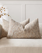 Speckled Bouclé Cushion Covers - Twin-Pack - Natural, 30cm x 50cm