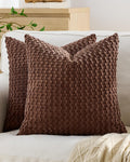 Bubble Corn Cushion Covers - Twin-Pack - Brown, 45cm x 45cm