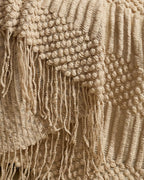 Bobble Textured Knitted Throw - Natural, 130x170cm