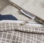 100% Cotton 250TC Reversible Quilt Cover Set - Oliver