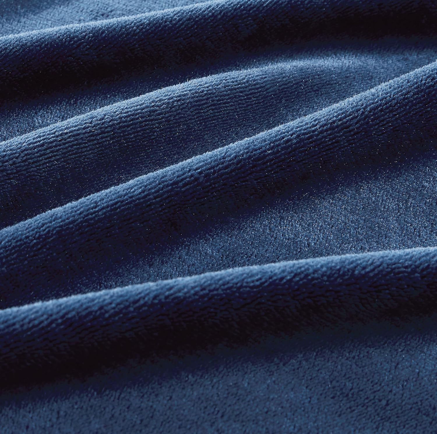 Teddy Sherpa Standard Pillowcases - Twin-Pack - Navy Blue - 48cm x 73cm