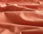 Vintage Washed Microfibre Sheet Set with Pillowcases - Terracotta