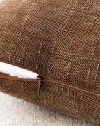 Chenille Haze-Textured Cushion Covers - Pack of 2 - Mocha Mousse, 45cm x 45cm