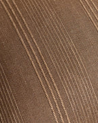Linen Blend Striped Cushion Covers, Set of 2, Tobacco, 45x45cm