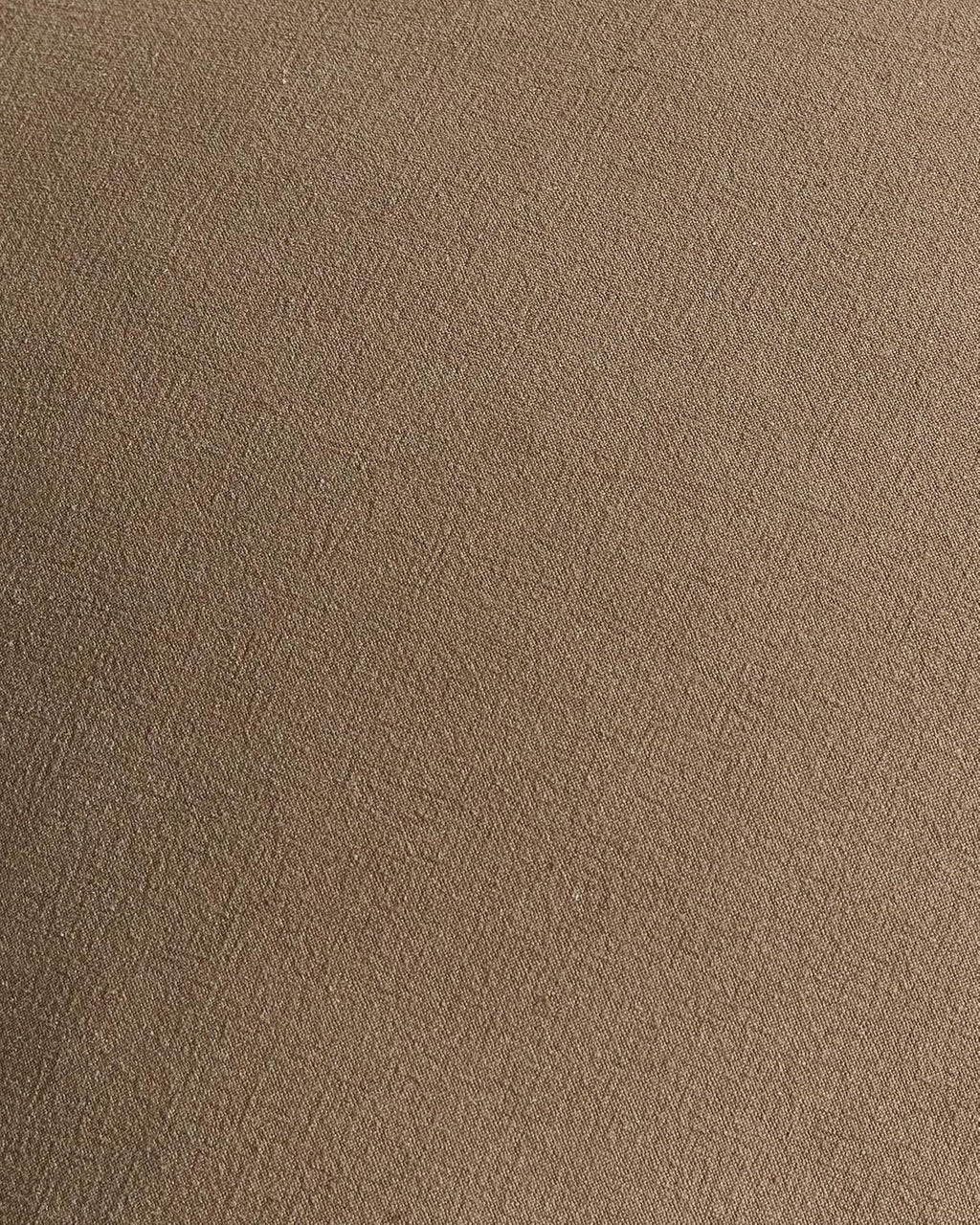 Linen-Cotton Cushion Covers with Tassels, Set of 2, Taupe, 45x45cm