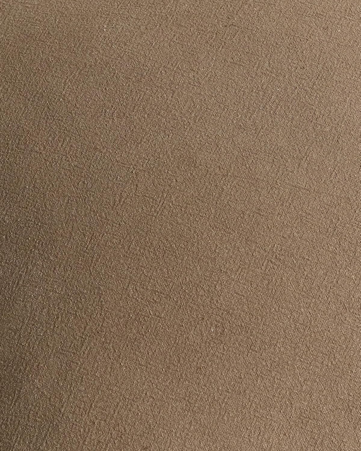 Linen-Cotton Cushion Covers with Tassels, Set of 2, Taupe, 45x45cm