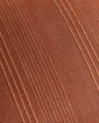 Linen Blend Striped Cushion Covers, Set of 2, Terracotta, 45x45cm