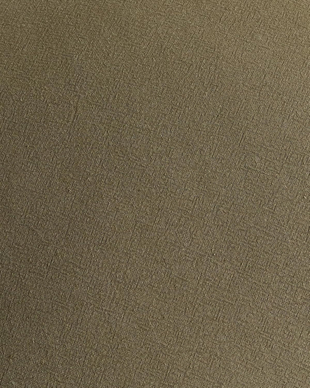 Linen-Cotton Cushion Covers with Tassels, Set of 2, Olive, 30x50cm