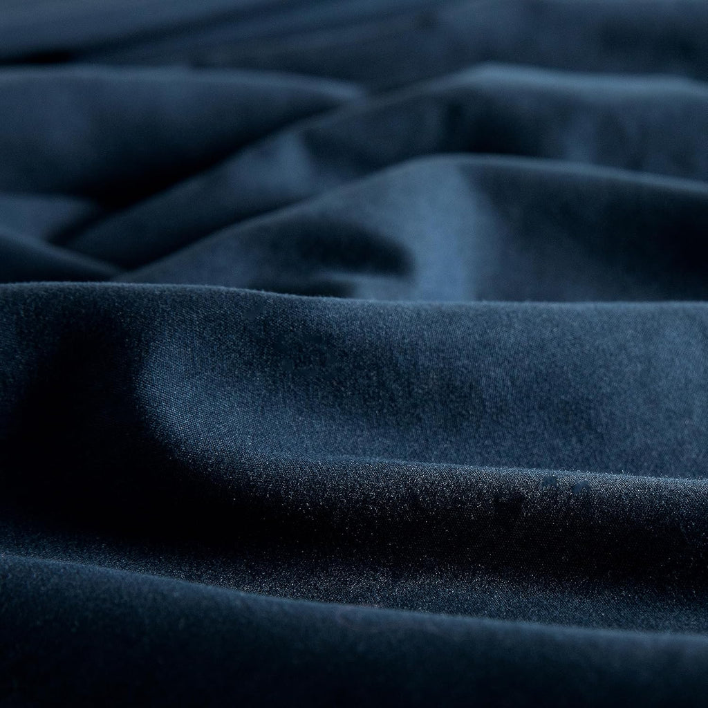 Vintage Washed Microfibre Sheet Set with Pillowcases - Navy