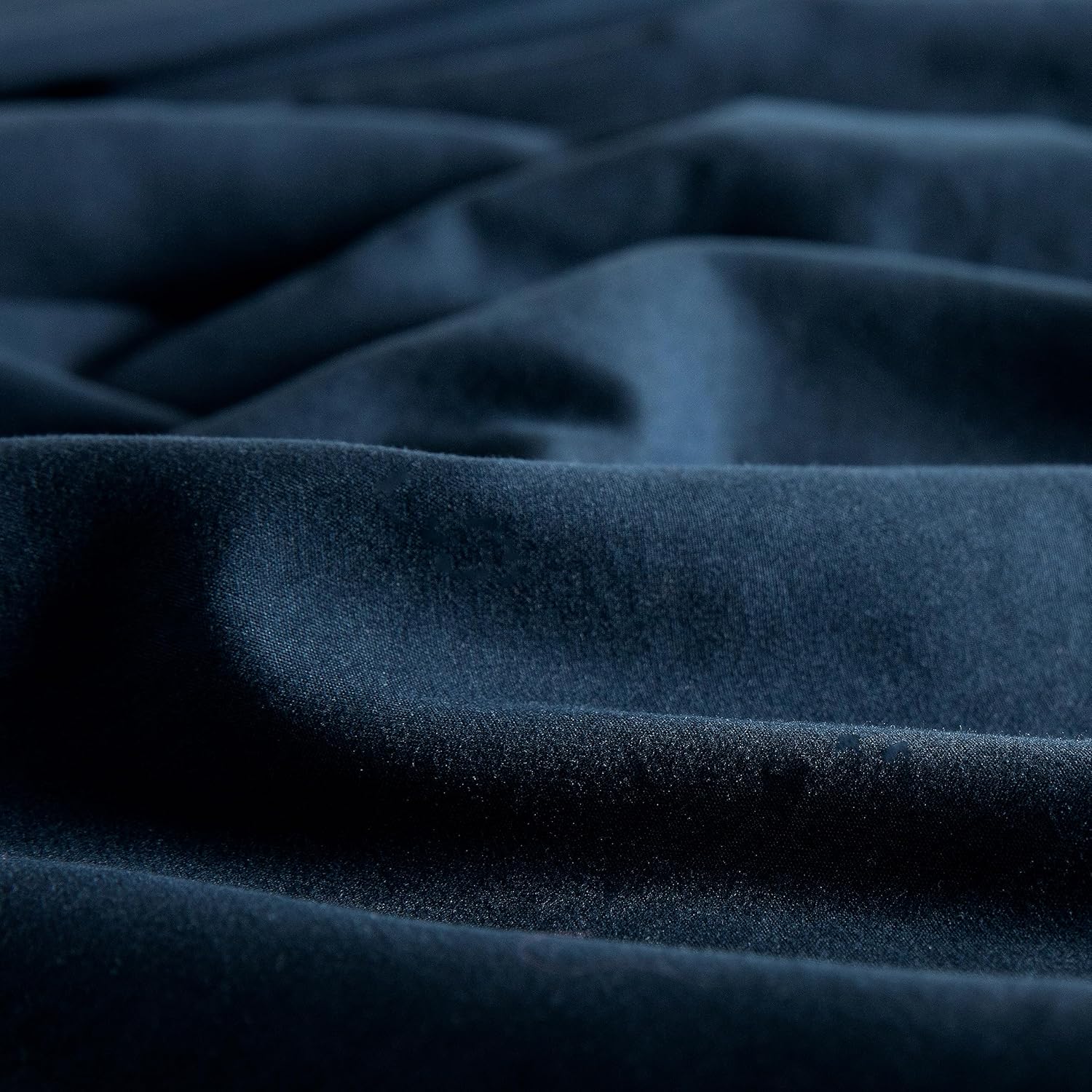 Vintage Washed Microfibre Sheet Set with Pillowcases - Navy