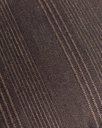 Linen Blend Striped Cushion Covers, Set of 2, Dark Brown, 45x45cm