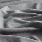 Vintage Washed Microfibre Sheet Set with Pillowcases - Grey