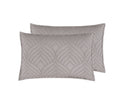 Microfibre Tufted Standard Pillowcases - Set of 2