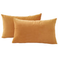 Velvet Cushion Covers - Twin-Pack - Ginger