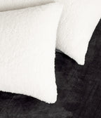 2-in-1 Teddy Sherpa Quilt Cover Set & Blanket - Charcoal