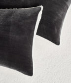 2-in-1 Teddy Sherpa Quilt Cover Set & Blanket - Charcoal