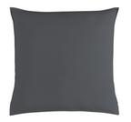 Vintage Washed Cotton European Pillowcases - Charcoal