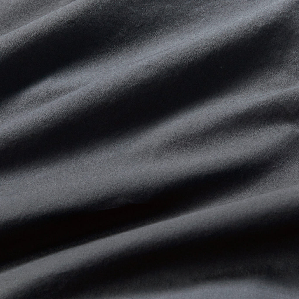 Vintage Washed Cotton Standard Pillowcases - Twin-Pack - Charcoal