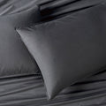 Vintage Washed Cotton Standard Pillowcases - Twin-Pack - Charcoal
