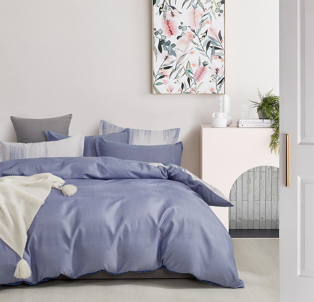 Printed Microfibre Quilt Cover Set - Chavez