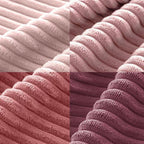 Corduroy Velvet Cushion Covers - Pack of 4 Mix of Pink Shades - 30cm x 50cm