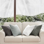 Corduroy Velvet Cushion Covers - Pack of 4 Mix of Grey Shades - 45cm x 45cm
