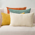 Corduroy Velvet Cushion Covers - Pack of 4 Rainbow - 30cm x 50cm