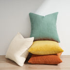 Corduroy Velvet Cushion Covers - Pack of 4 Rainbow - 45cm x 45cm