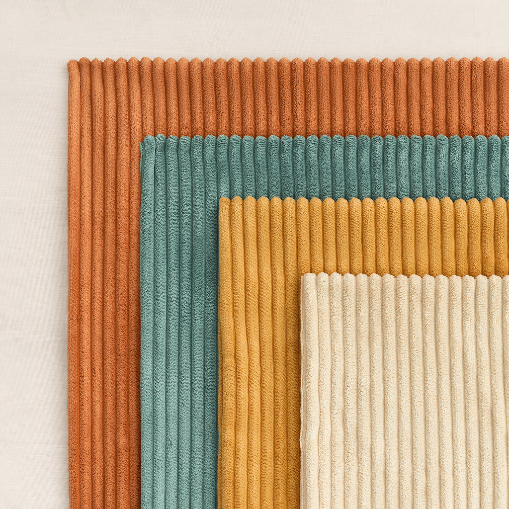 Corduroy Velvet Cushion Covers - Pack of 4 Rainbow - 45cm x 45cm