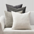 Corduroy Corn Grain Cushion Covers - Pack of 4 Mix of Grey Shades - 45cm x 45cm