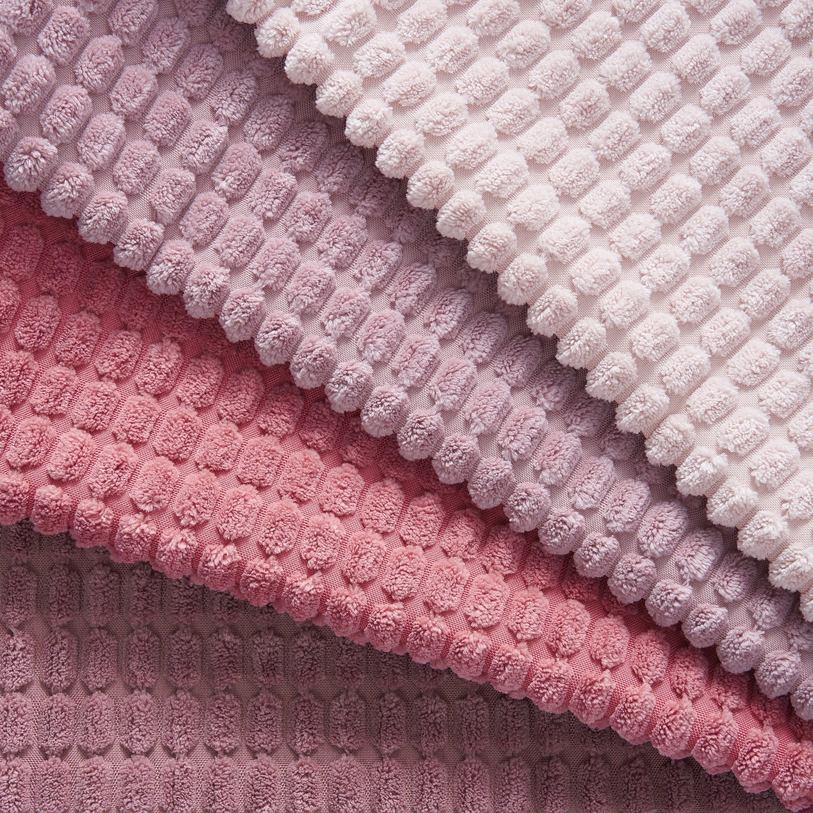 Corduroy Corn Grain Cushion Covers - Pack of 4 Mix of Pink Shades - 45cm x 45cm