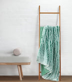 Ultra-Soft Long Tie-Dye Faux Fur Plush Shaggy Throw – Emerald