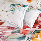 Printed Microfibre Quilt Cover Set - Flora