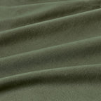 Gioia Casa Vintage Washed 100% Cotton European Pillowcase - Ultra Soft, Comfy, Hypoallergenic, Breathable Bed Pillowcase - Luxurious European Pillow Cover - Khaki Green - 1 Pc