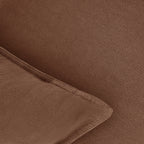 Linen & Cotton Blend Cushion Covers - Twin-Pack - Cocoa Brown