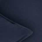 Linen & Cotton Blend Cushion Covers - Twin-Pack - Navy Blue