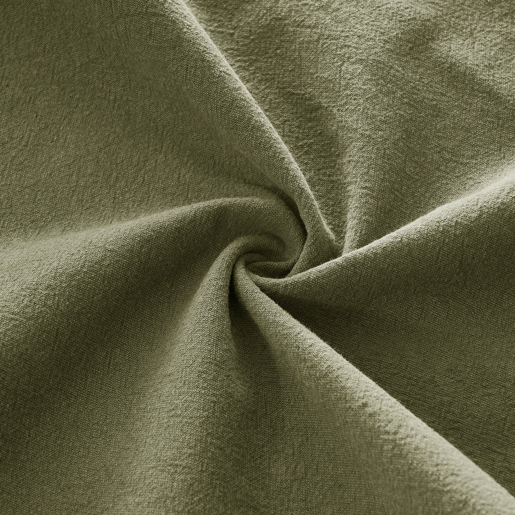 Linen & Cotton Blend Cushion Covers - Twin-Pack - Olive Green