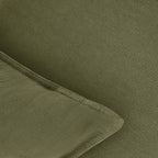 Linen & Cotton Blend Cushion Covers - Twin-Pack - Olive Green