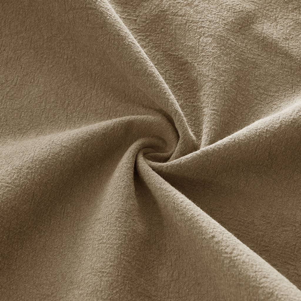 Linen & Cotton Blend Cushion Covers - Twin-Pack - Tan