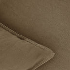 Linen & Cotton Blend Cushion Covers - Twin-Pack - Tan