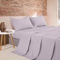 Vintage Washed Microfibre Sheet Set with Pillowcases - Lilac