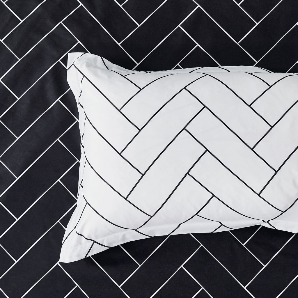 Printed Microfibre Quilt Cover Set - Glen