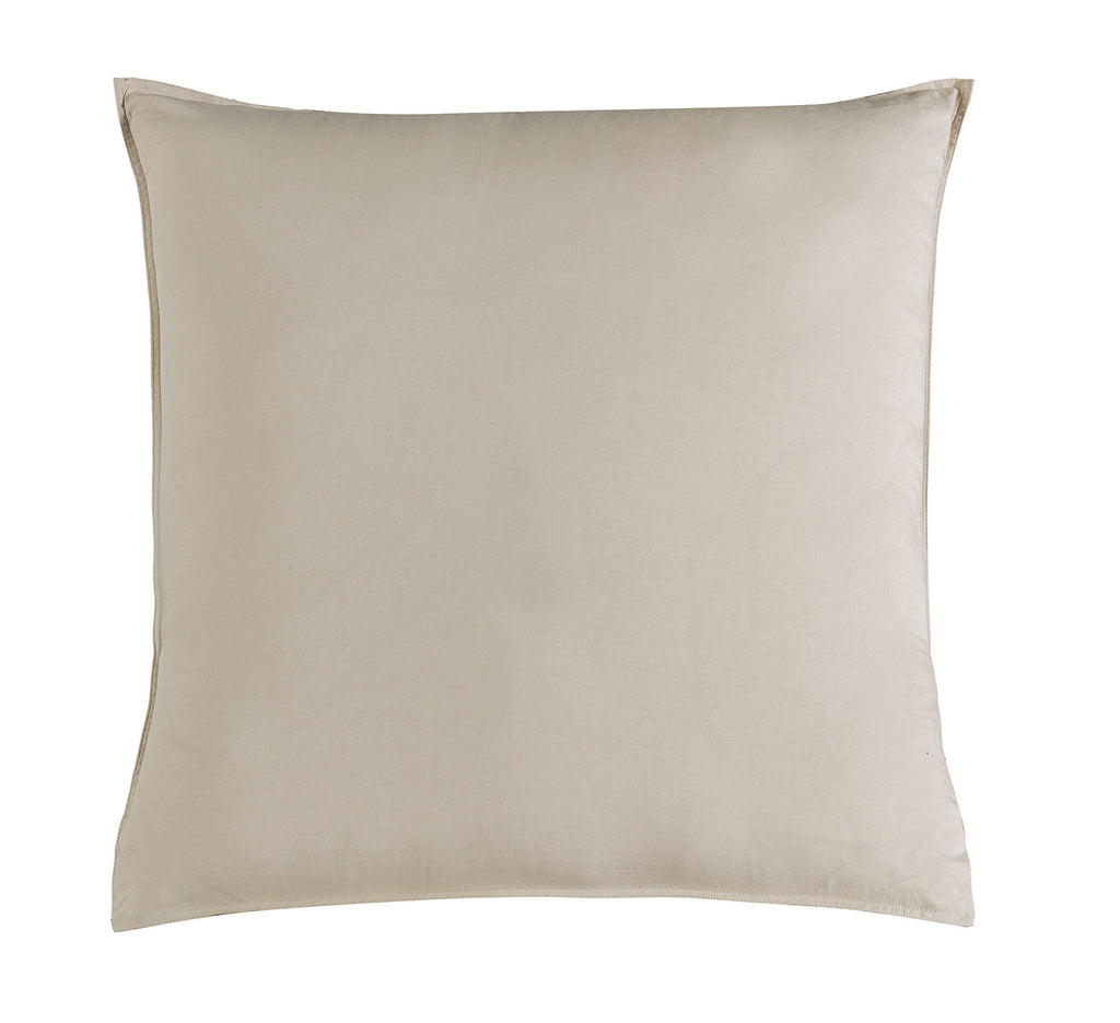 Vintage Washed Cotton European Pillowcases - Natural