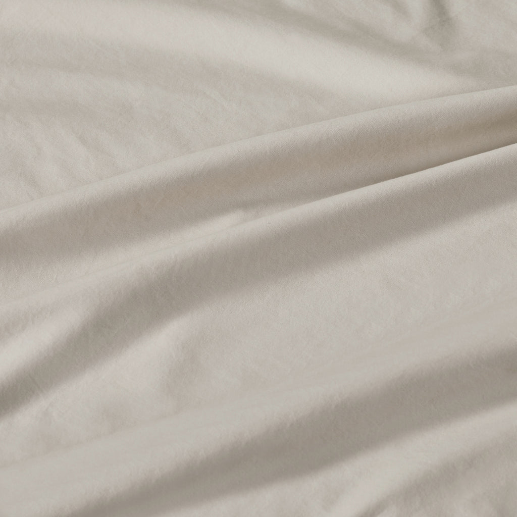 Vintage Washed Cotton Standard Pillowcases - Twin-Pack - Natural