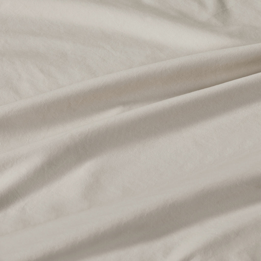 Vintage Washed Cotton European Pillowcases - Natural