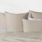 Vintage Washed Cotton Standard Pillowcases - Twin-Pack - Natural