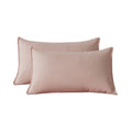 Vintage Washed Microfibre King Pillowcases - Twin-Pack - Pink - 50cm x 90cm