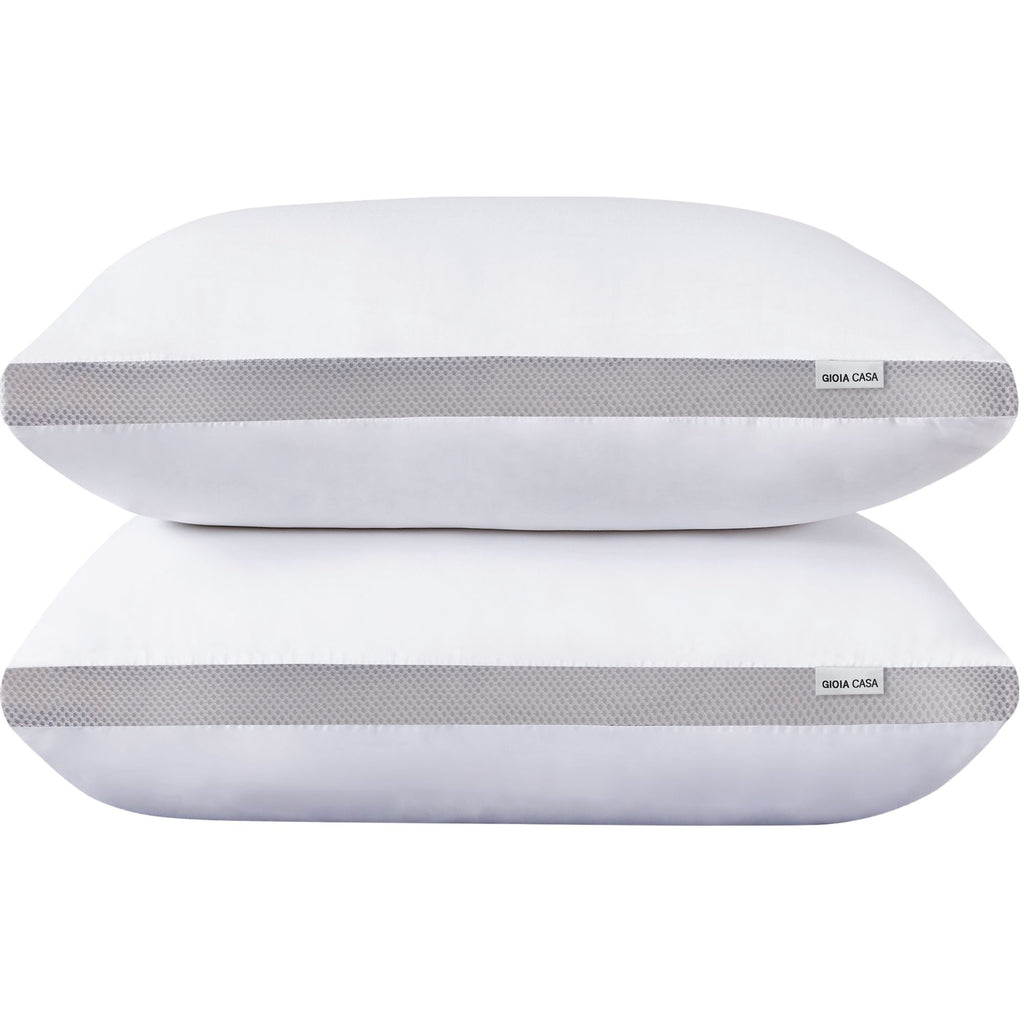 Twin-Pack Bamboo Microfibre Plush Down-Like Cooling Pillows