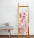 Ultra-Soft Long Tie-Dye Faux Fur Plush Shaggy Throw – Rose